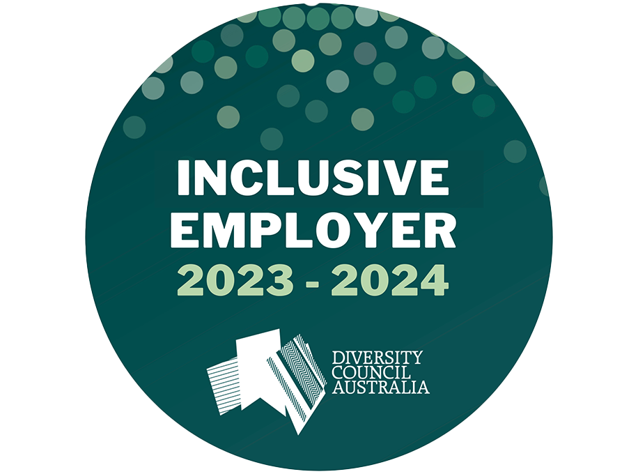 Diversity and Inclusion - InclusiveEmployerBadge-916x680px-July24 Inclusive Employer 2023-2024 Badge from the Diversity Council Australia