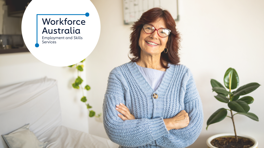 CTA-ProgramHeaderwithLogo-iStock494044119-924x520px Confident mature woman wearing glassing smiling at camera wearing a blue cardigan.