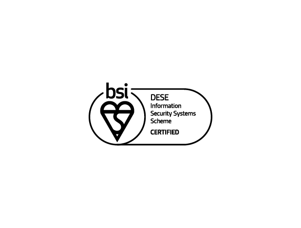 Mark of Trust - Certified - DESE Information Security Systems Scheme-618x460px-01 ISO 27001 Right Fit For Risk (RFFR)